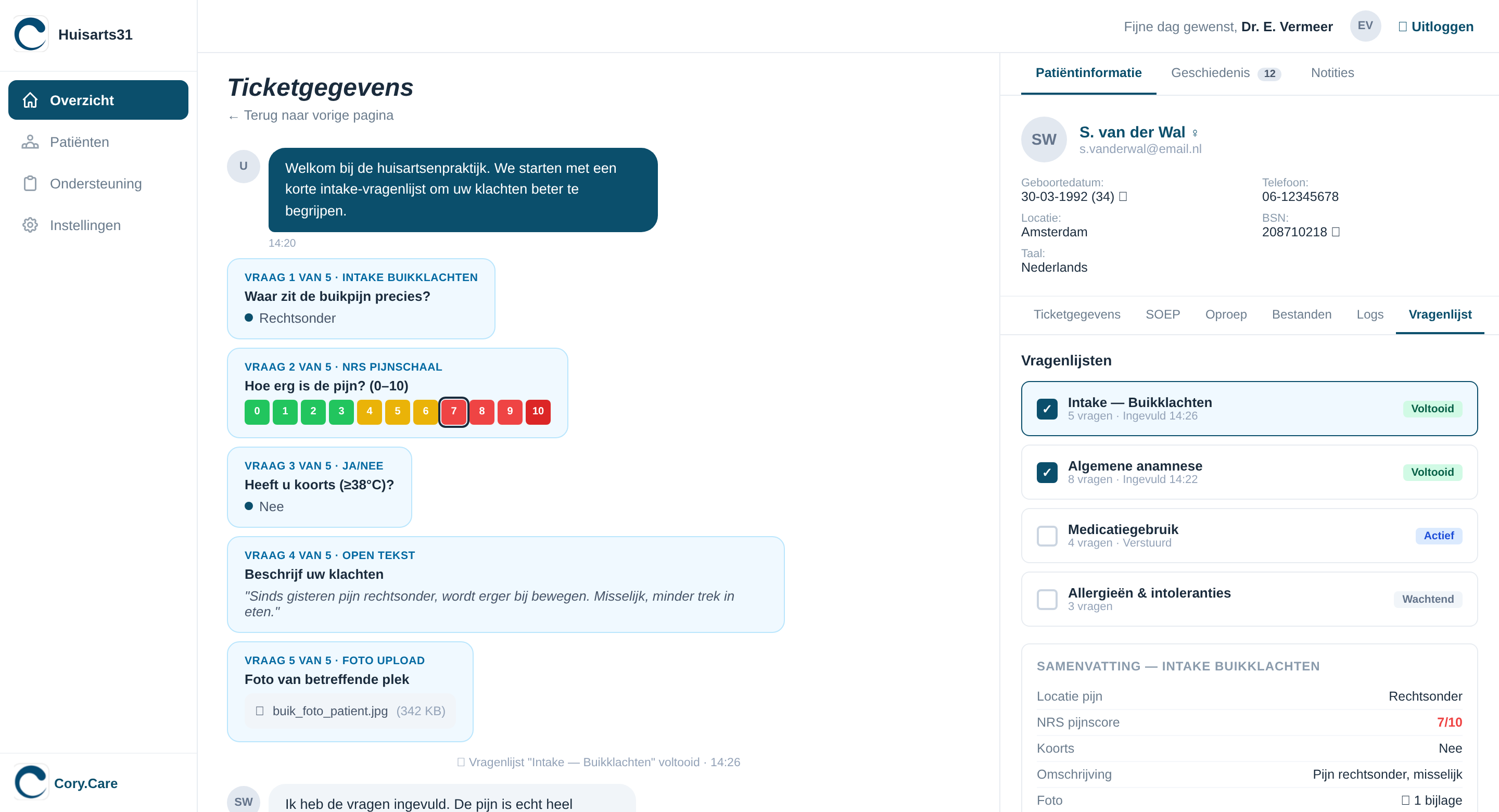 Altijd overzicht over uw sessies en prioriteiten