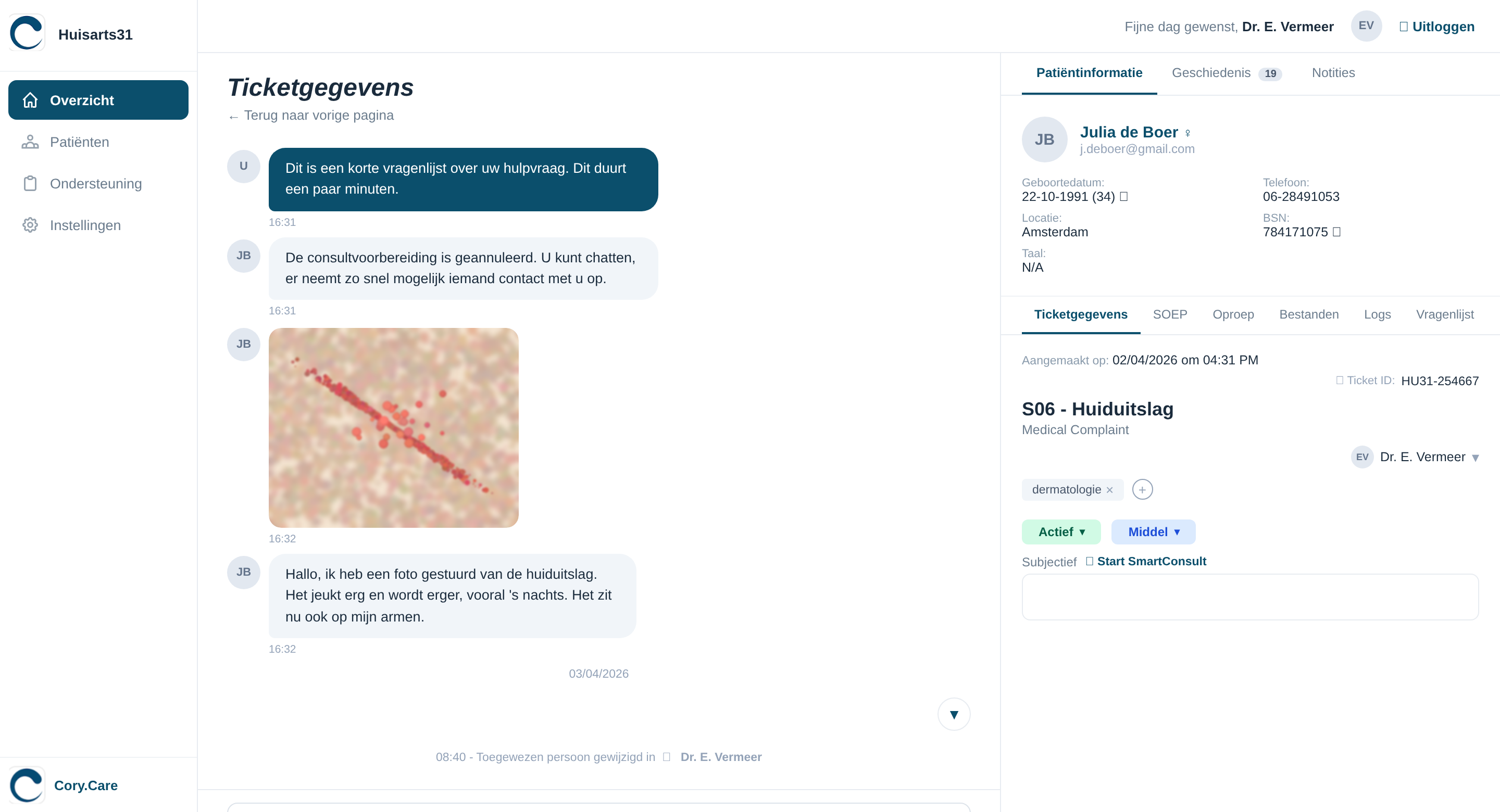 Chat-based consultatie